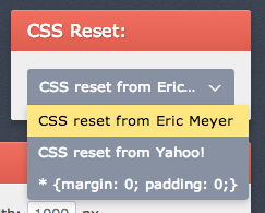 CSS Layout cssreset