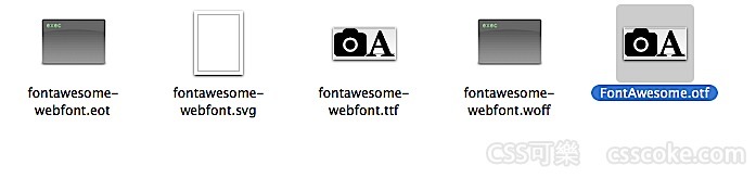 icon font - FontAwesome font