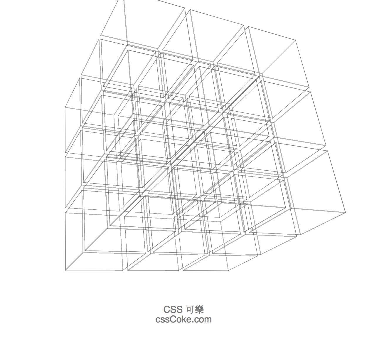CSS3 3D Pocket Rubik Cube